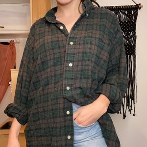 Vintage Grunge Ralph Lauren Plaid Button Down
